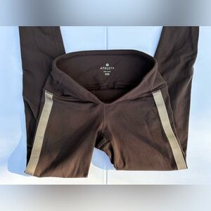 ATHLETA Brown Zip Leggings